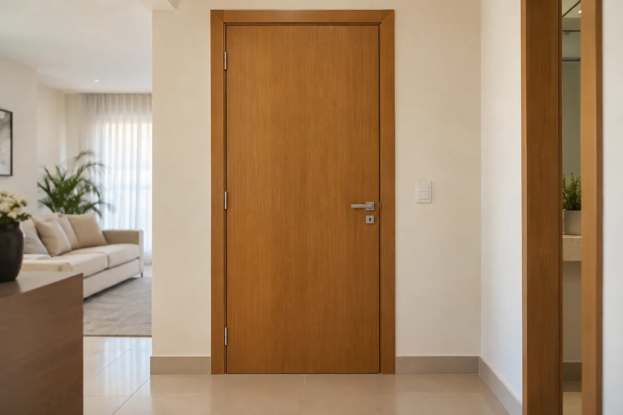Detalhe do acabamento de ajuste de portas em Ribeirão Preto