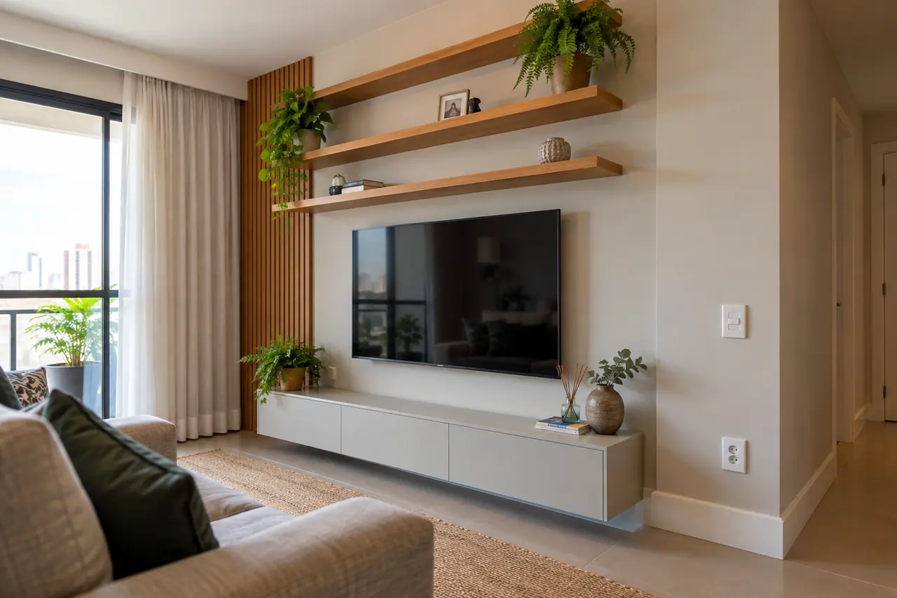 Detalhe do acabamento de manutenção residencial em Ribeirão Preto