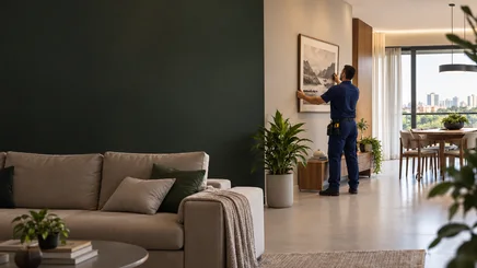 Serviço de instalação de quadros e espelhos realizado por marido de aluguel em Ribeirão Preto